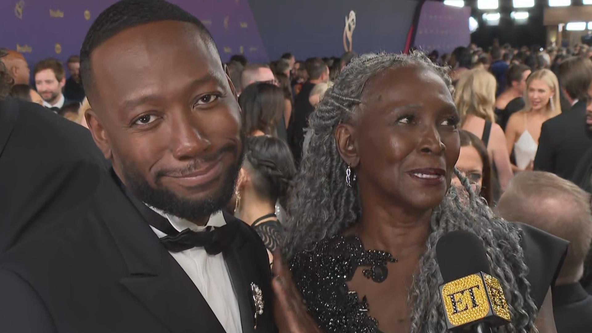 Watch Lamorne Morris' Mom Crash His Emmys Interview (Exclusive)